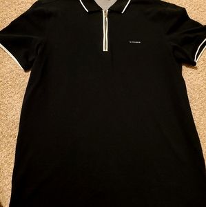 Calvin Klein zip up dress shirt
